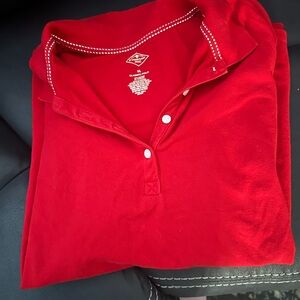 St. John's Bay Vibrant Red Polo Shirt